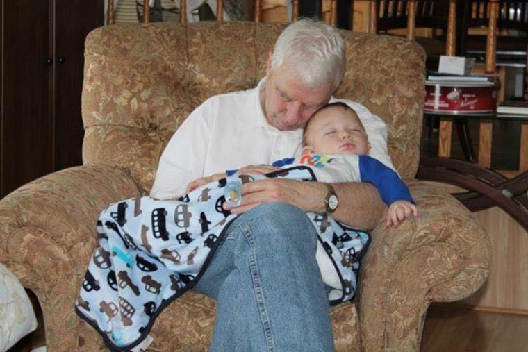 Liam with his Papa.