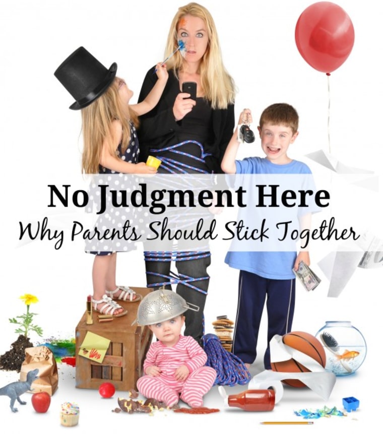 "No judgment here" art