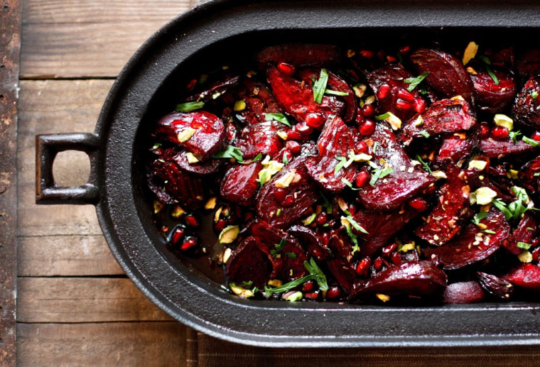 Moroccan Roasted Beets with Pomegranate Seeds