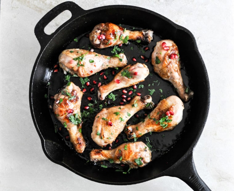 Sweet and Sticky Pomegranate Chicken