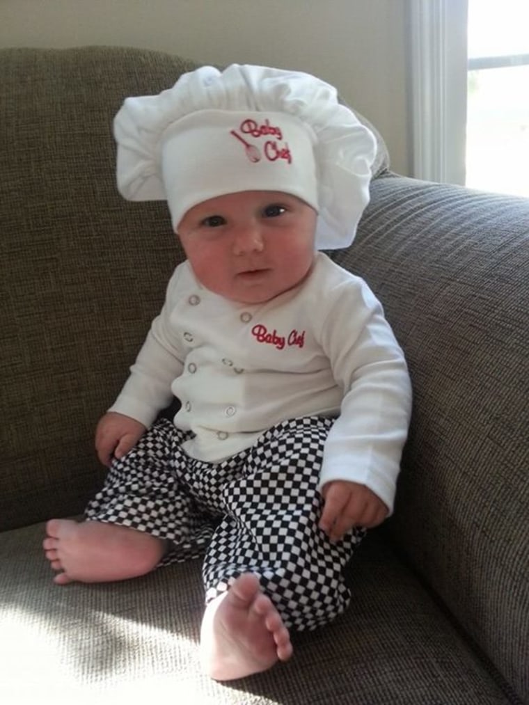 Baby chef Halloween costume