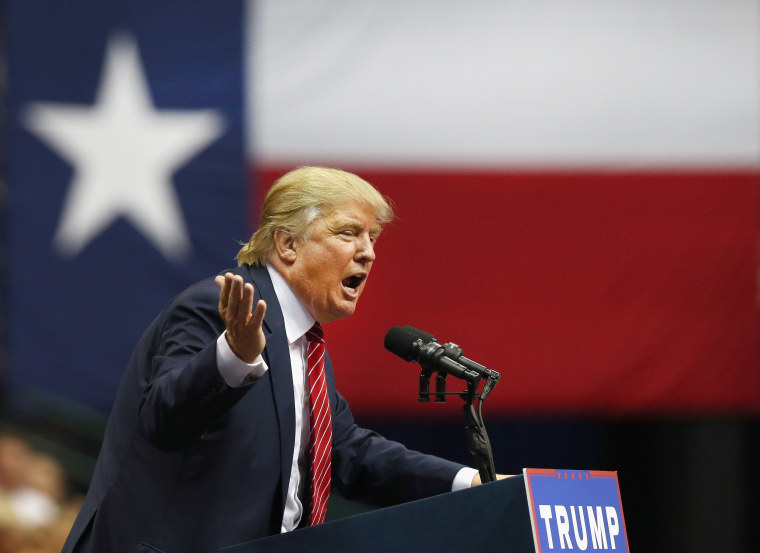 Image: Donald Trump Holds Campaign Rally In Dallas