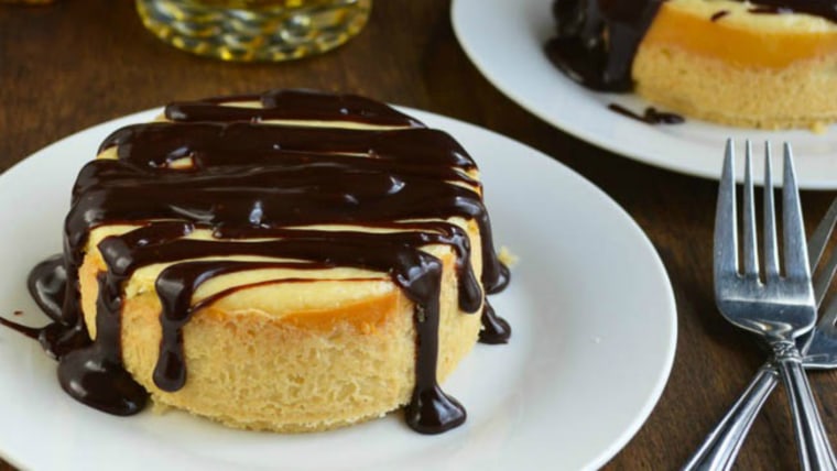 Bourbon Cheesecake With Boozy Chocolate for Two