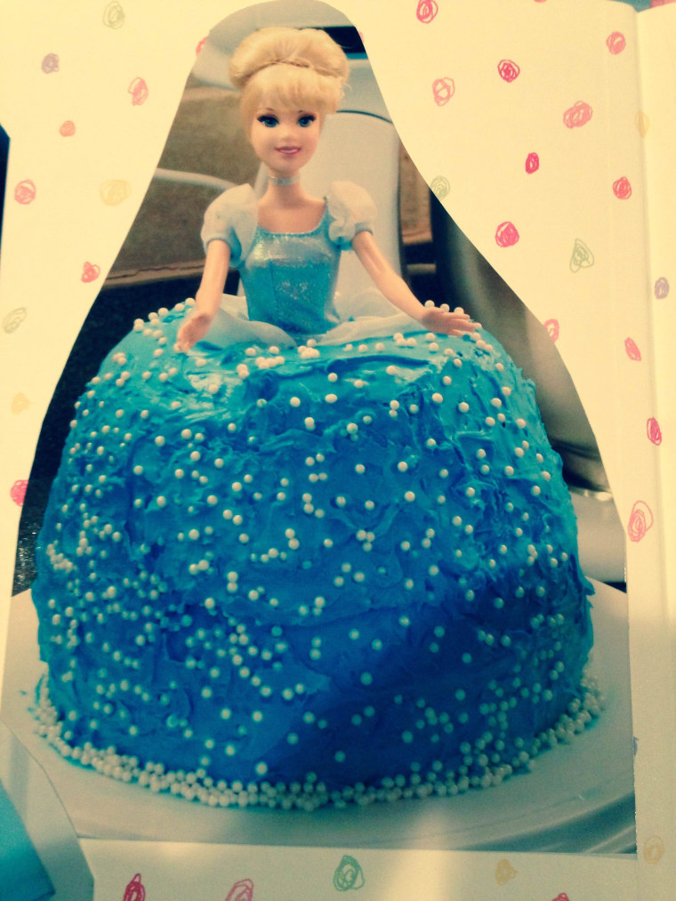 Cinderella sacrificed her legs so that this birthday cake could be made.