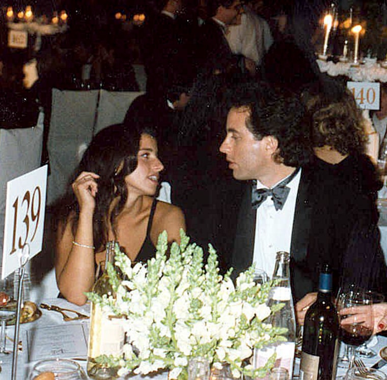 Jerry Seinfeld and date at the Governor's Ball after the 1995 Emmy Awards - September 10, 1995