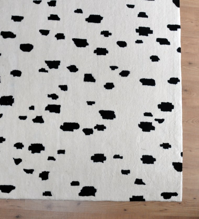 Caitlin Wilson black spotted rug