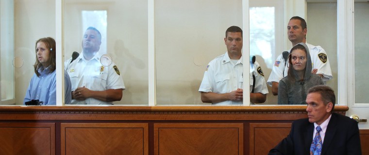 Image: Michael Patrick McCarthy and Rachelle Dee Bond are arraigned in court.