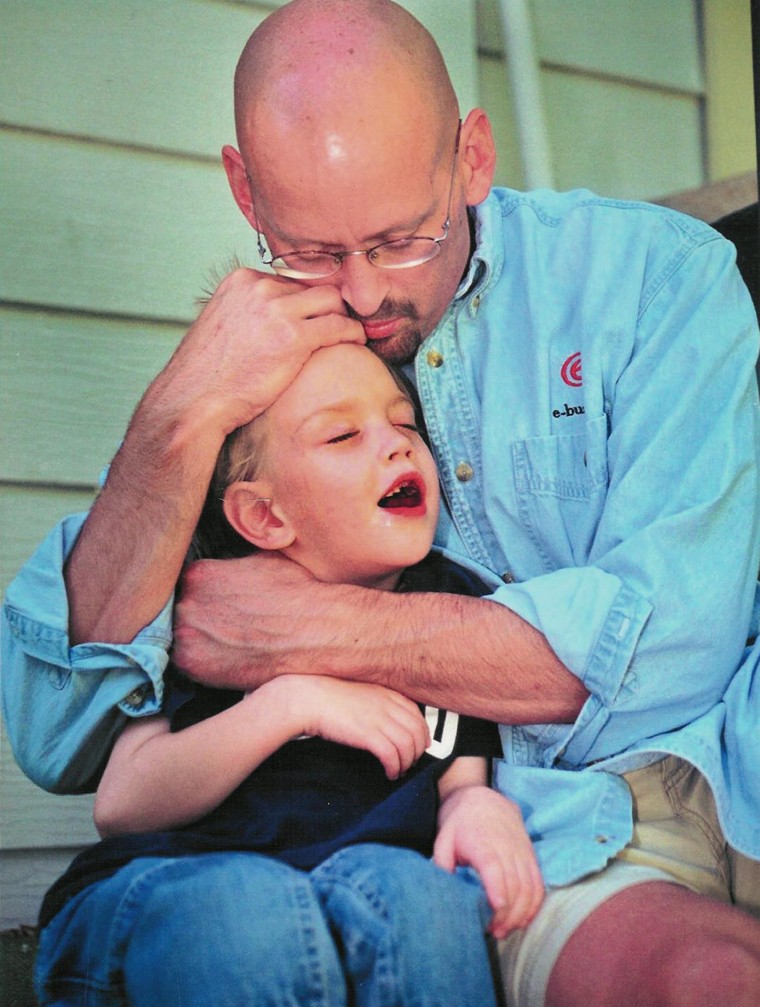 Patrick and Cal Sheridan of Boise, Idaho. Cal, now 20, has cerebral palsy because doctors failed to diagnose severe jaundice after he was born. Pat died at age 45 from a misdiagnosed tumor.