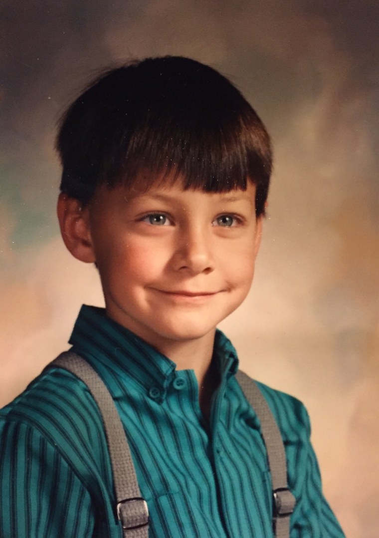 A photo of Cory Hepola in kindergarten.