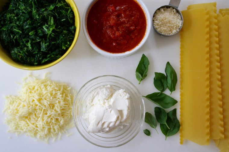 Slow-Cooker Spinach Lasagna recipe ingredients