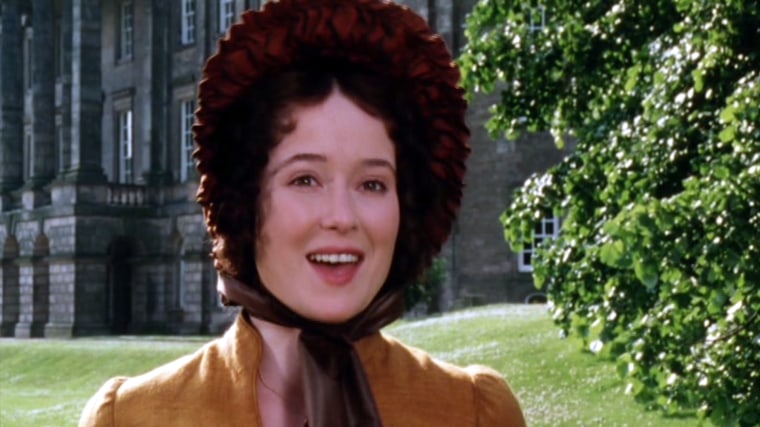 Elizabeth Bennet sees Mr. Darcy in a whole new light at the lake in 1995's Pride and Prejudice.