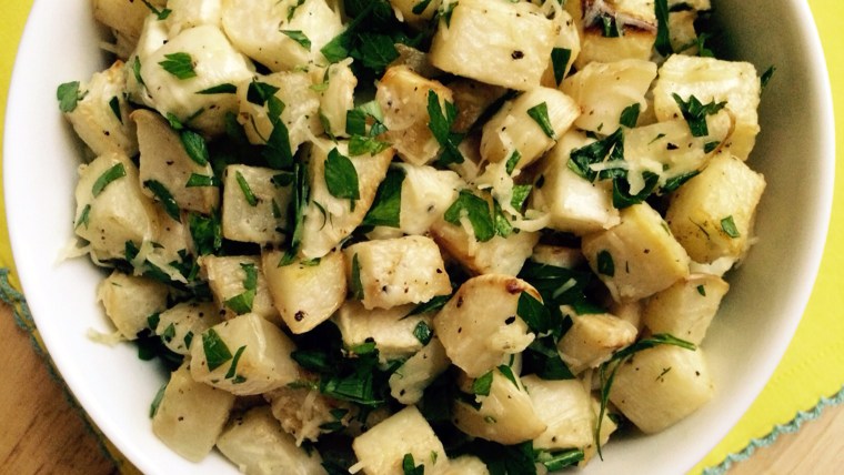 Turnips with Parmesan and Parsley recipe
