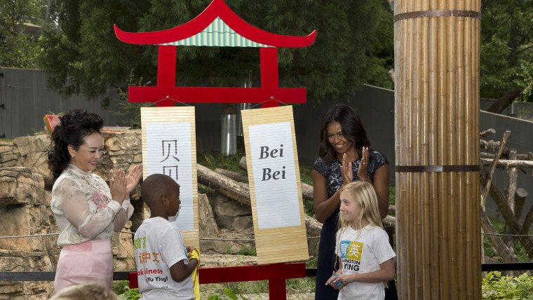 Image: Michelle Obama, Peng Liyuan