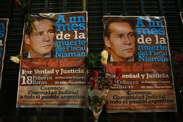 Silent Protest Held In Buenos Aires One Month After Mysterious Death Of Prosecutor