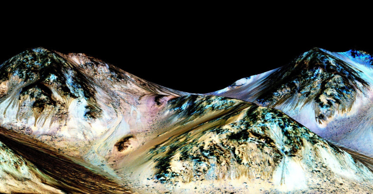 Image: Water on mars