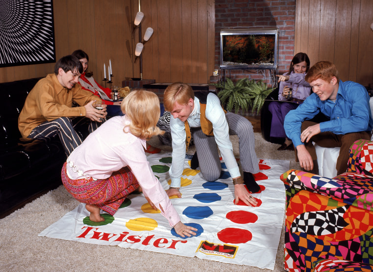 Boys And Girls Playing Twister