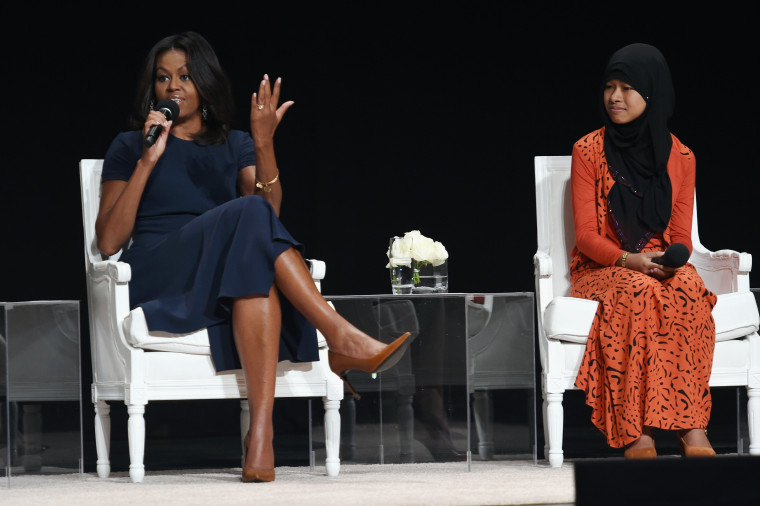 Image: Glamour Hosts "The Power Of An Educated Girl" With First Lady Michelle Obama