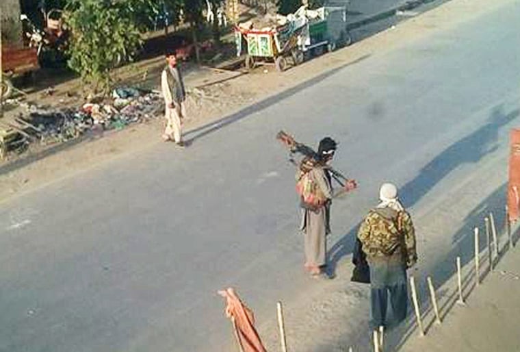 Image: Taliban fighters in Kunduz, Afghanistan, on Sept. 29