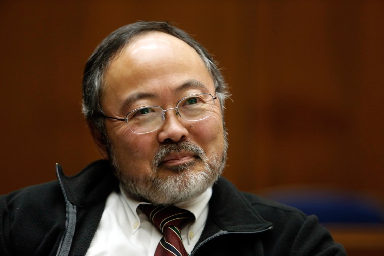 Image: Judge Lance Ito sits in his closed courtroom on Jan. 16, 2013