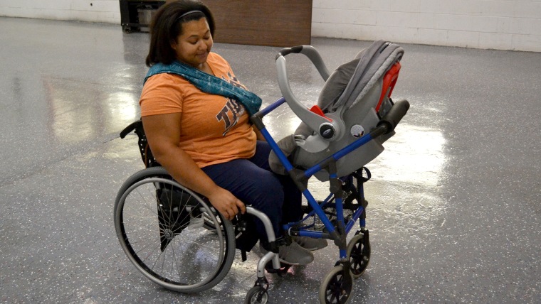 Photos taken of the stroller wheelchair attachment when Kane presented it to Jones.
