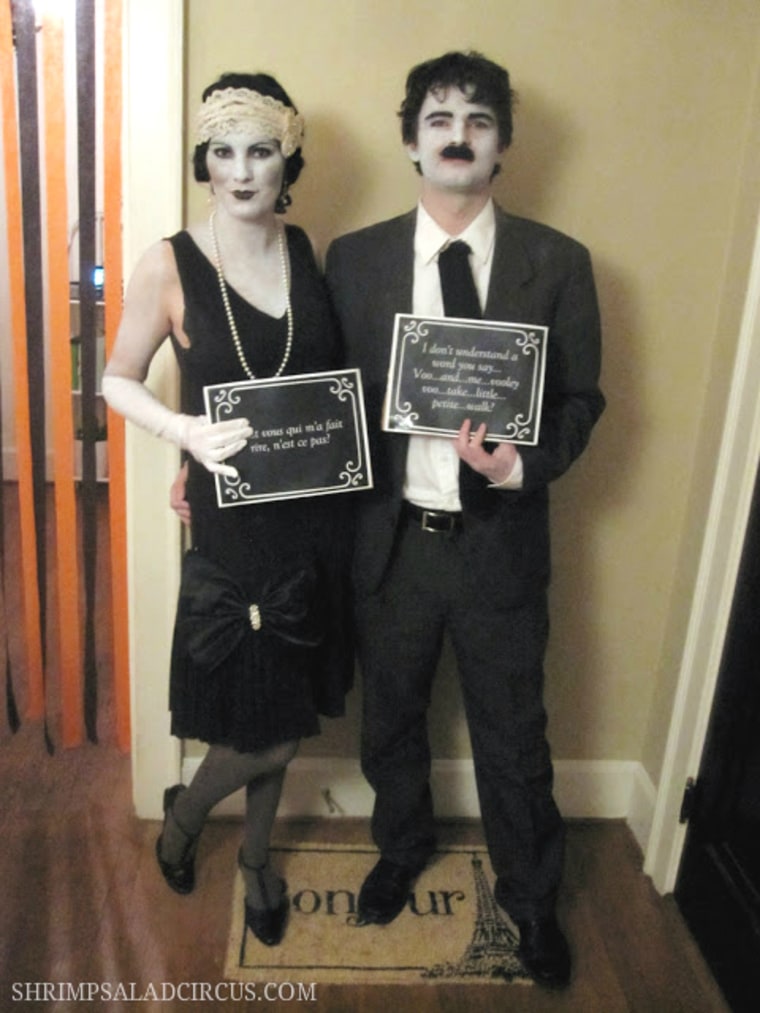 Homemade halloween costumes, silent film actor halloween costume