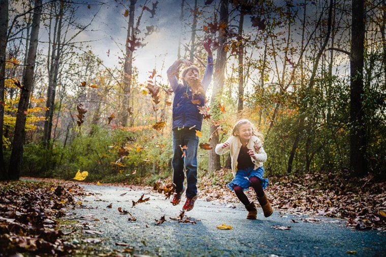 Wyatt says a prime time for fall photos is the hour before the sun sets.