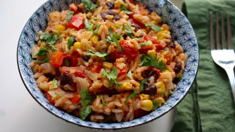 One-Pot Mexican Rice and Beans recipe