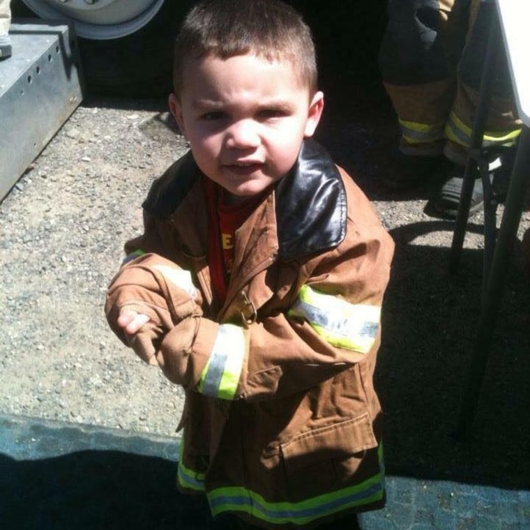 "Christian, he is definitely going to be a fireman. No doubt about it," says Connecticut Fire Captain Joe Petrosino.