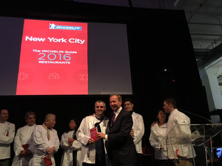 2016 Michelin guide for New York