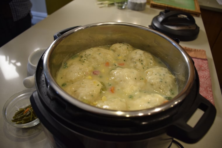 Natalie Morales' slow-cooker chicken and dumplings recipe