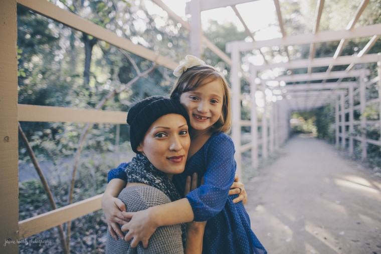 Rachel Regal and Ellie Regal, 7, in 2013. 