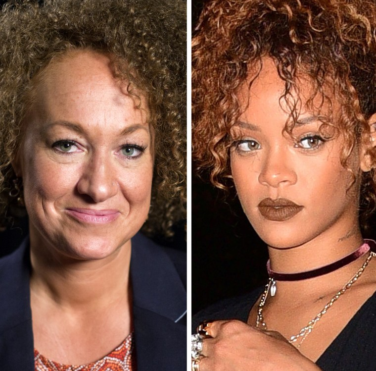 Image: Dolezal and Rihanna