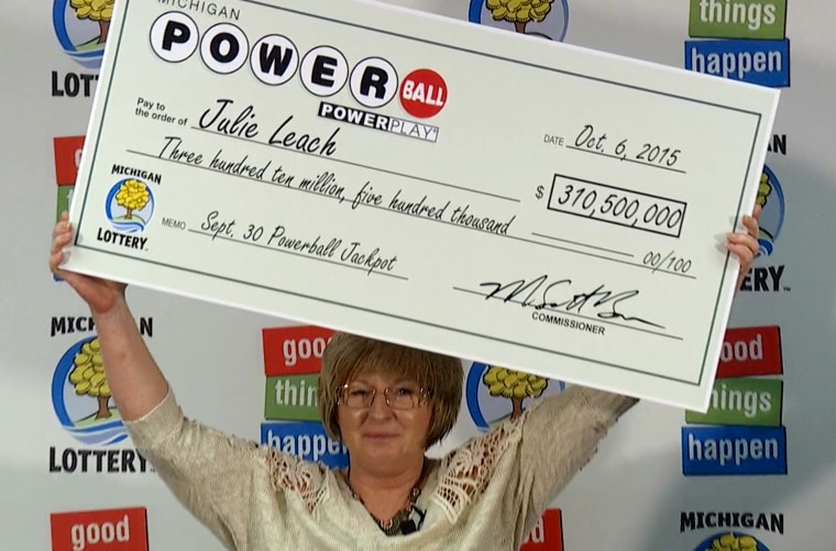 Julie Leach won the latest Powerball.