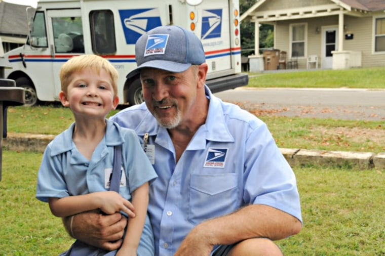 Carter Lawson(left) and Mike Crenshaw(right) have formed a friendship over the mail.