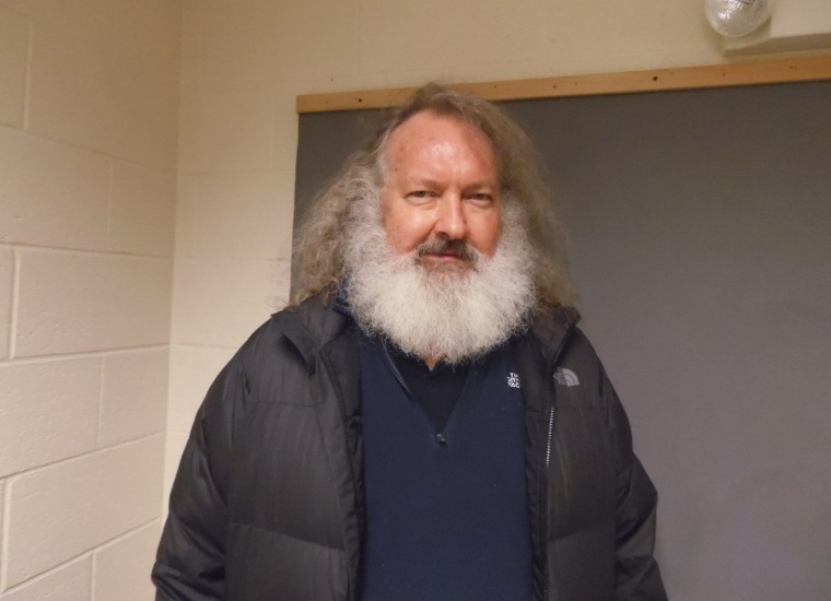 Image: Randy Quaid, pictured Friday night at Vermont State Police barracks.