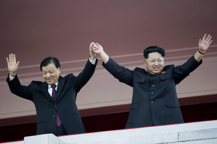 Image: Kim Jong Un, Liu Yunshan