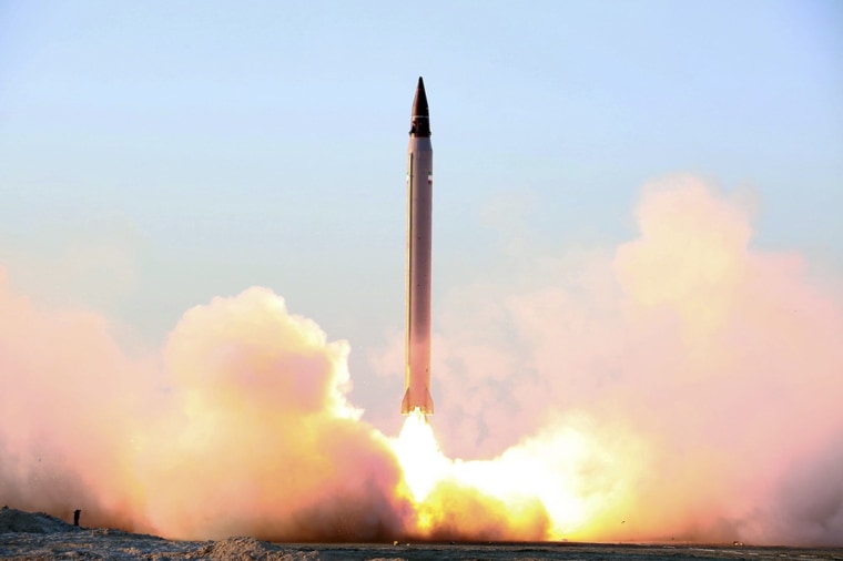 Image: Iran test fires new missile