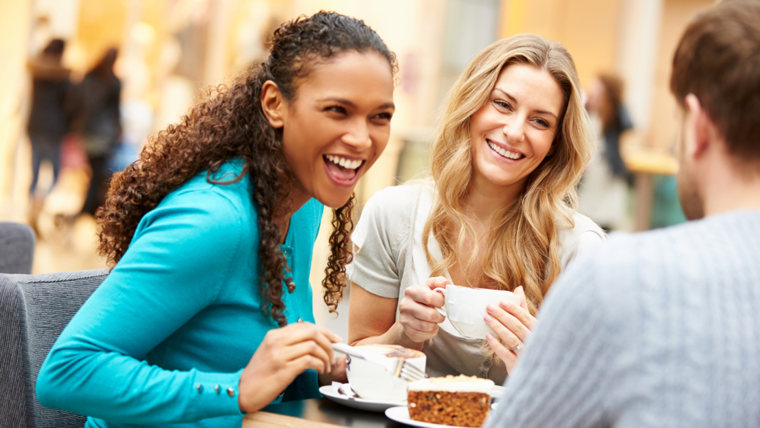 Group Of Young Friends Meeting In Cafe; Shutterstock ID 195719327; PO: Brandon for Health