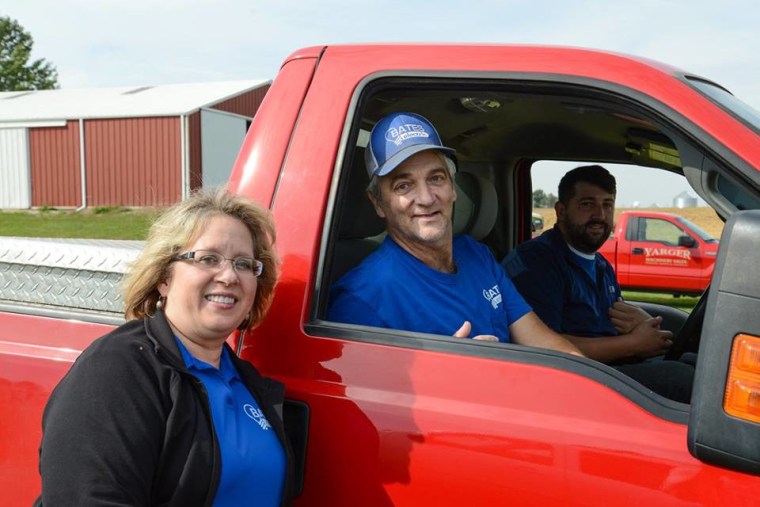 Friends and family of Carl Bates, a farmer with terminal cancer, rallied to bring in the harvest