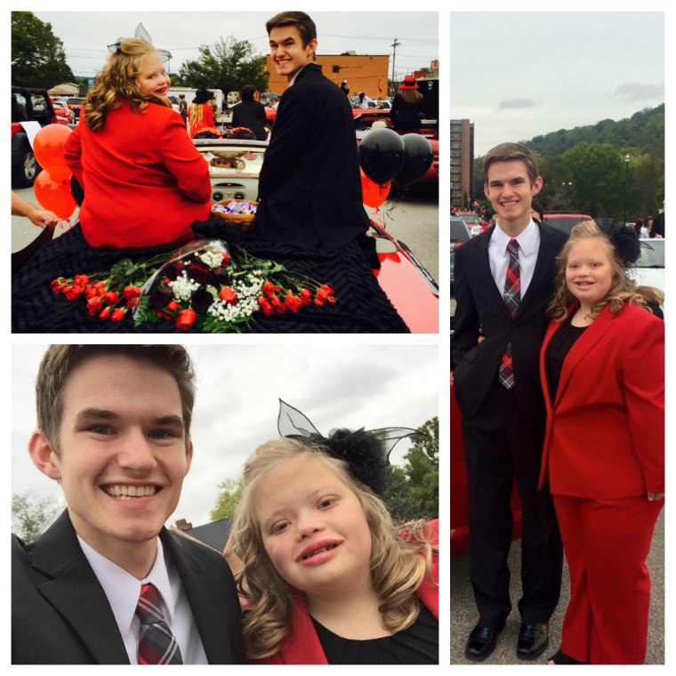 Kendra Hager was crowned homecoming queen at St. Albans High School in West Virginia