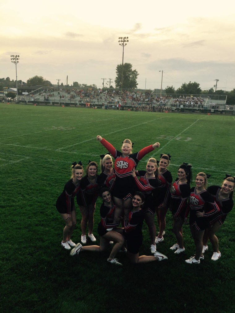 Kendra Hager was crowned homecoming queen at St. Albans High School in West Virginia