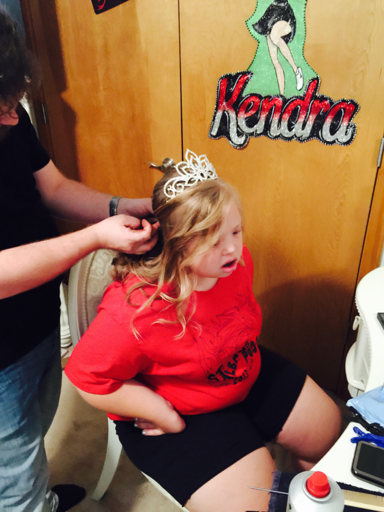 Kendra Hager was crowned homecoming queen at St. Albans High School in West Virginia