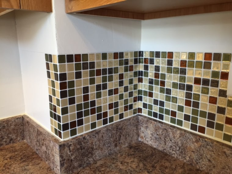 How Are They Holding up? Smart Tile Backsplash Review  Little House of  Four - Creating a beautiful home, one thrifty project at a time.