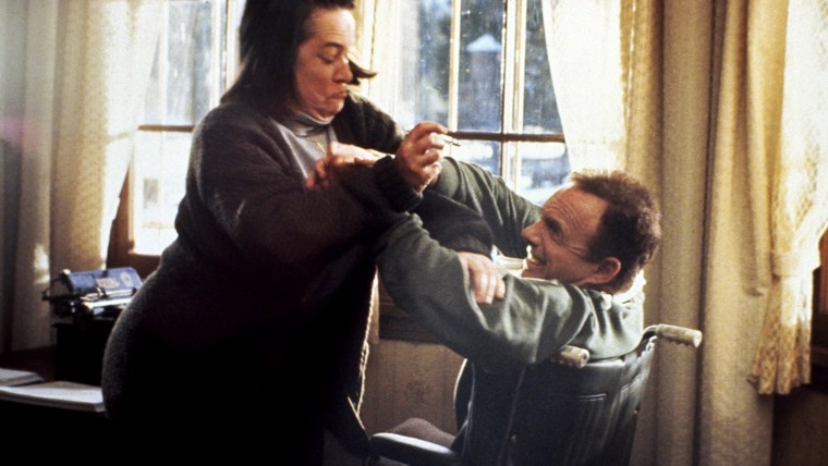 MISERY, Kathy Bates, James Caan, 1990, (c) Columbia/courtesy Everett Collection