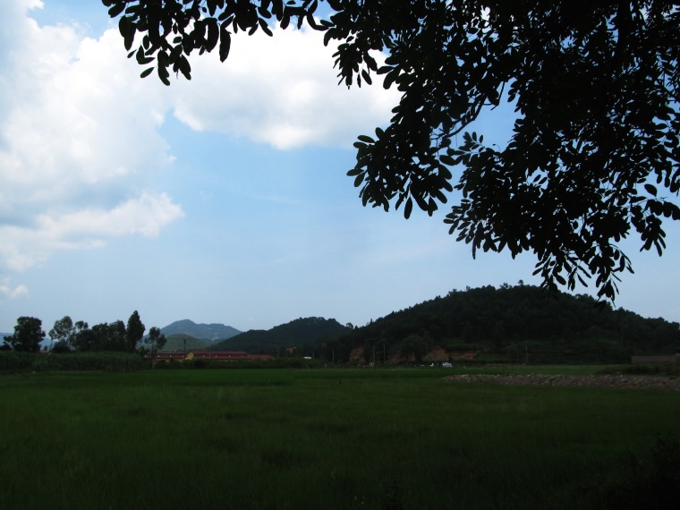 The fields of Bogor, Indonesia. “When I came to Indonesia,” Elyas tells NBC News, “I was very afraid. I didn’t know anyone, I didn’t know the language.” The family requested to not be photographed for this story.