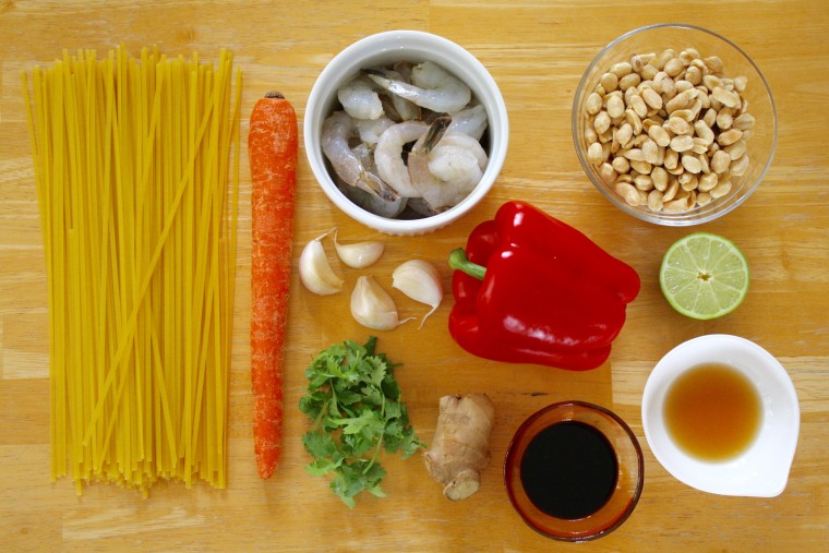 Ingredients for One-Pot Pad Thai