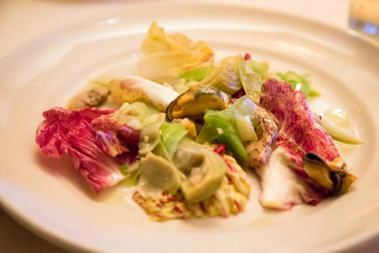 A dish at Chez Panisse in Berkeley, California