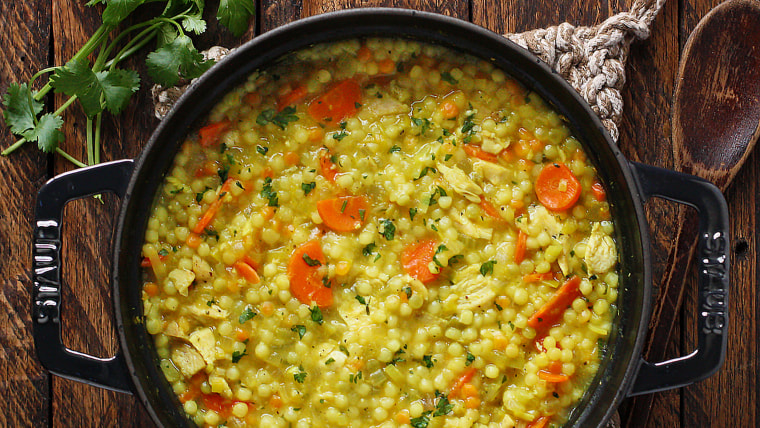 Couscous chicken soup