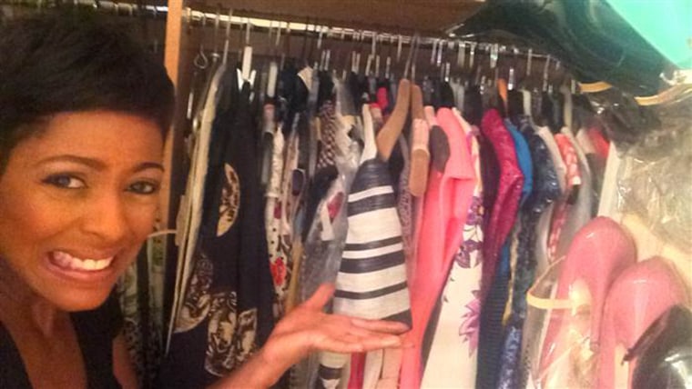 TODAY anchor Tamron Hall with her closet