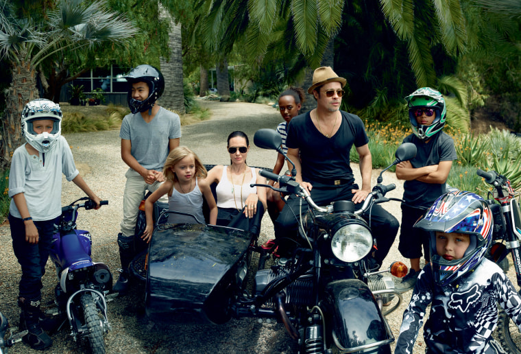 Angelina Jolie and family